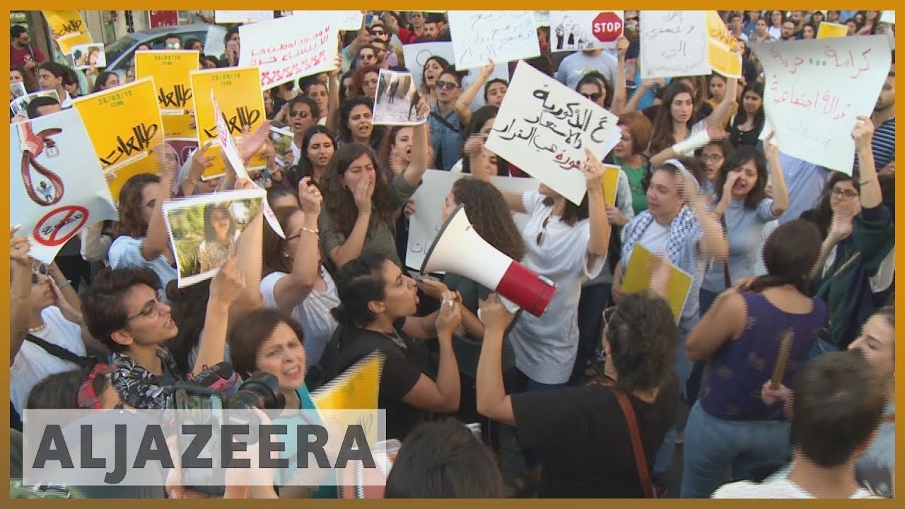 Palestinians protest over domestic violence
