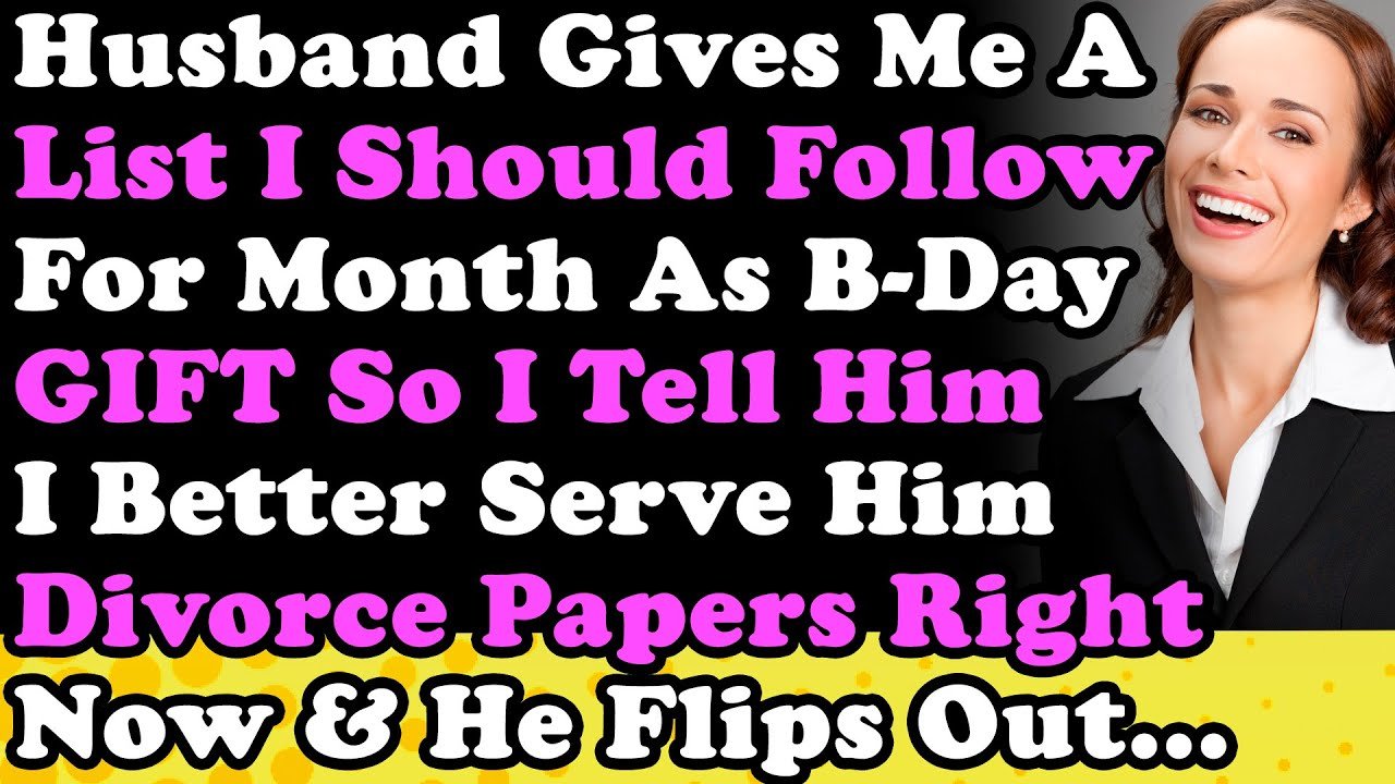 Husband Gives Me A List I Should Follow For Month