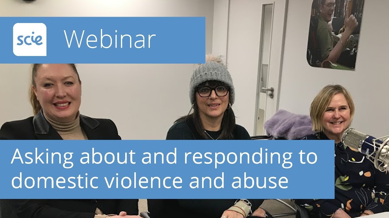 Webinar recording Asking about and responding to domestic violence and