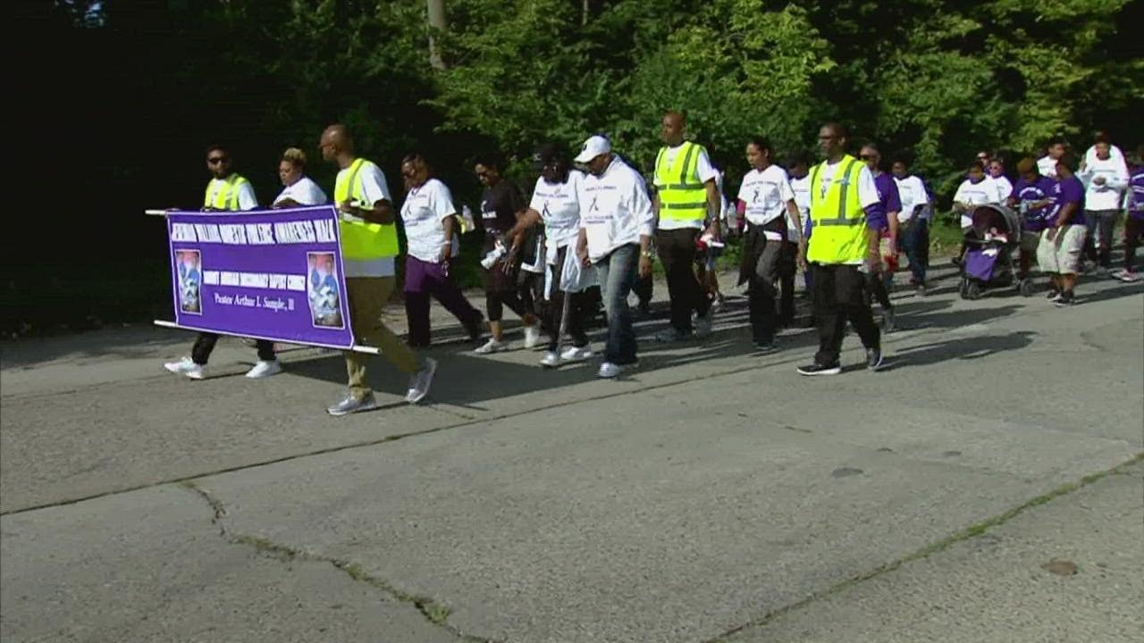 Domestic violence walk for lost loved ones
