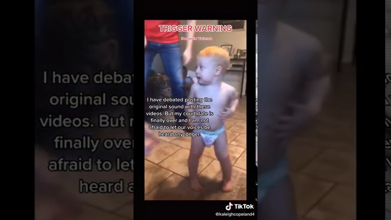 Abusive husband makes his child cry Trigger warning