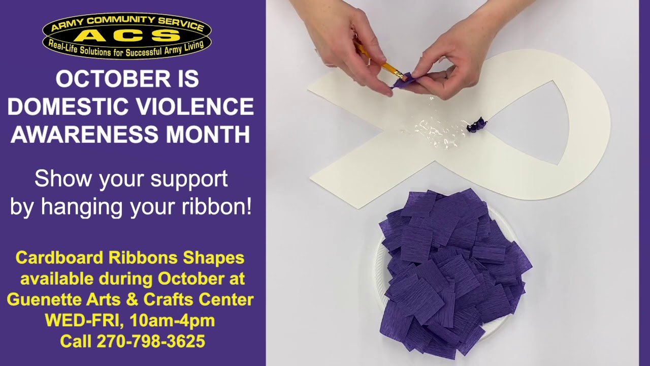 Make a Purple Ribbon for Domestic Violence Awareness Month DVAM