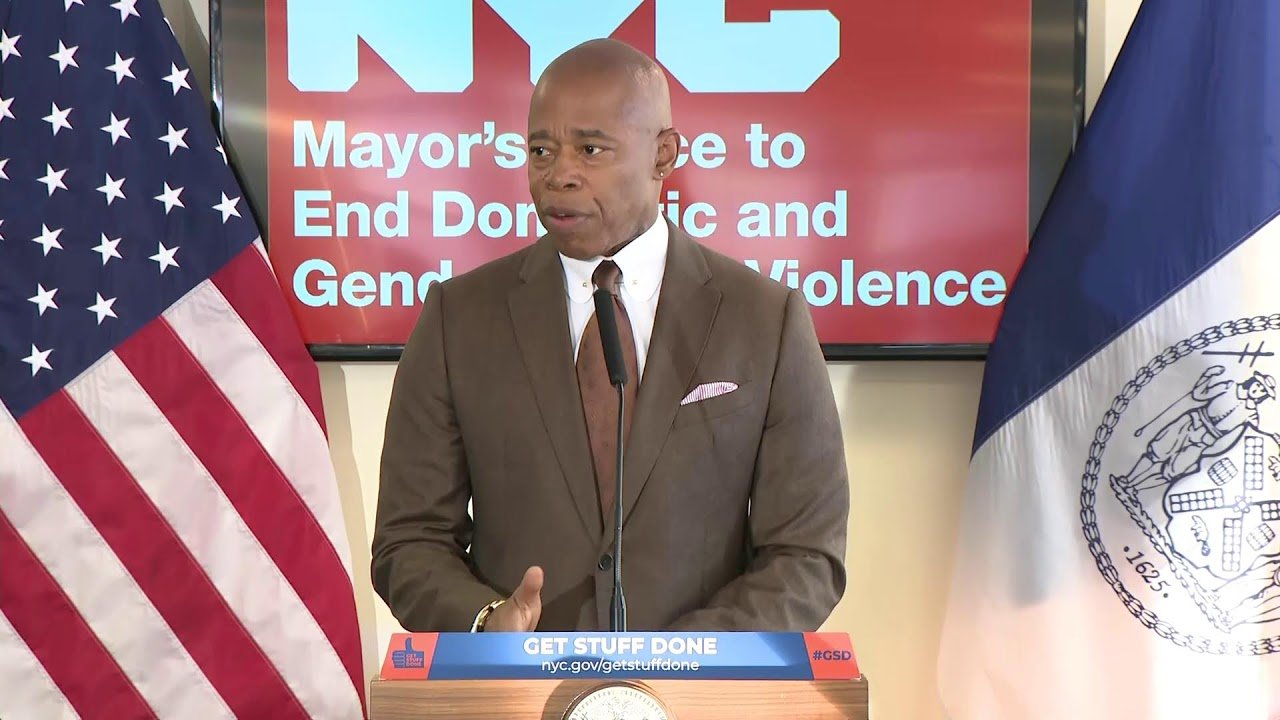 Mayor Eric Adams Sign Two Bills Addressing Domestic Violence