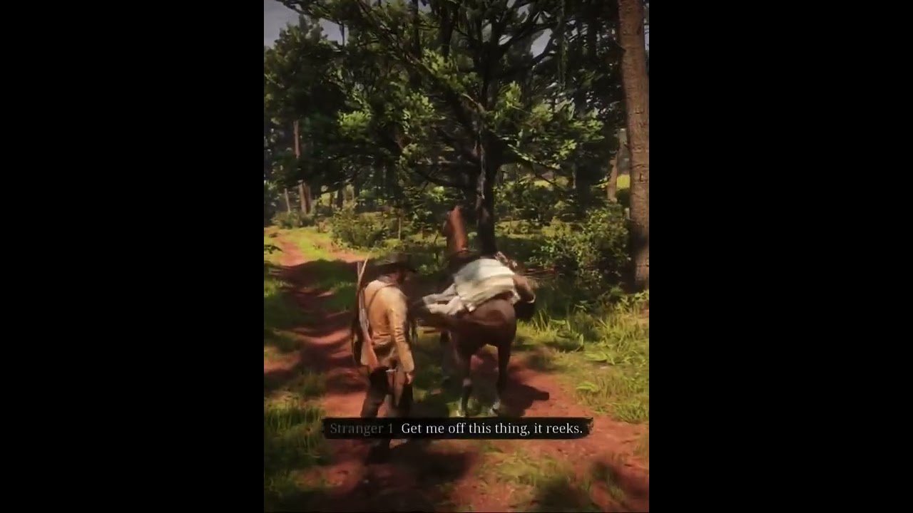 Red Dead Redemption 2 shorts Arthur burns an abusive