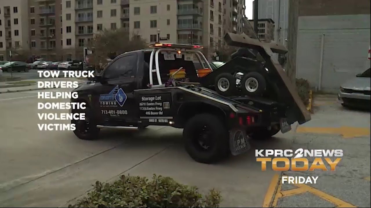 Tow truck drivers helping domestic violence victims