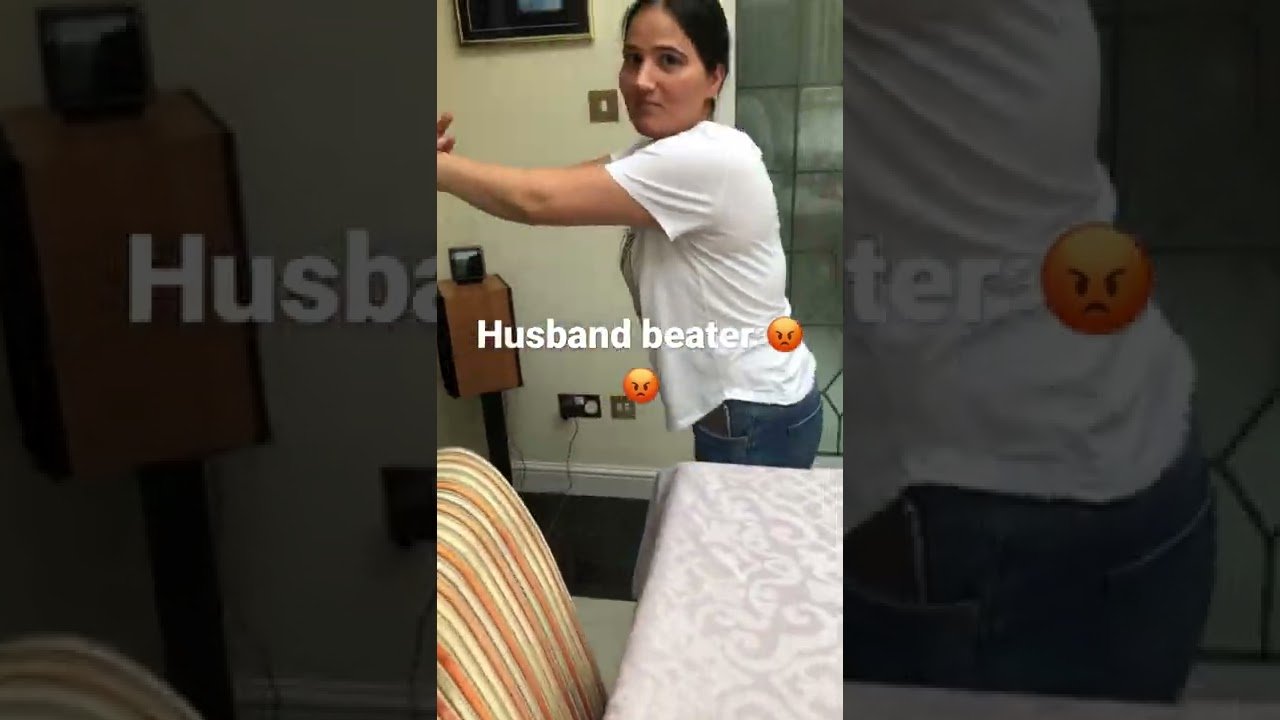 This woman beats her husband and pretends to be a