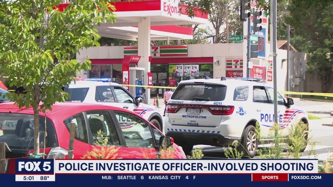 Domestic violence suspect shot after pulling gun on officer DC