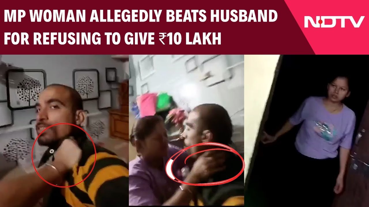 Viral Video Wife Beats Husband In MP39s Satna Husband.jpg